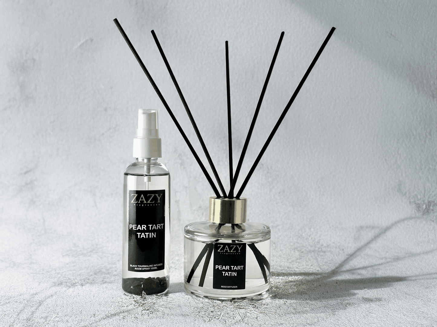 ZAZY FRAGRANCE PEAR TART TATIN HOME SCENT DUO: ROOM SPRAY AND DIFFUSER